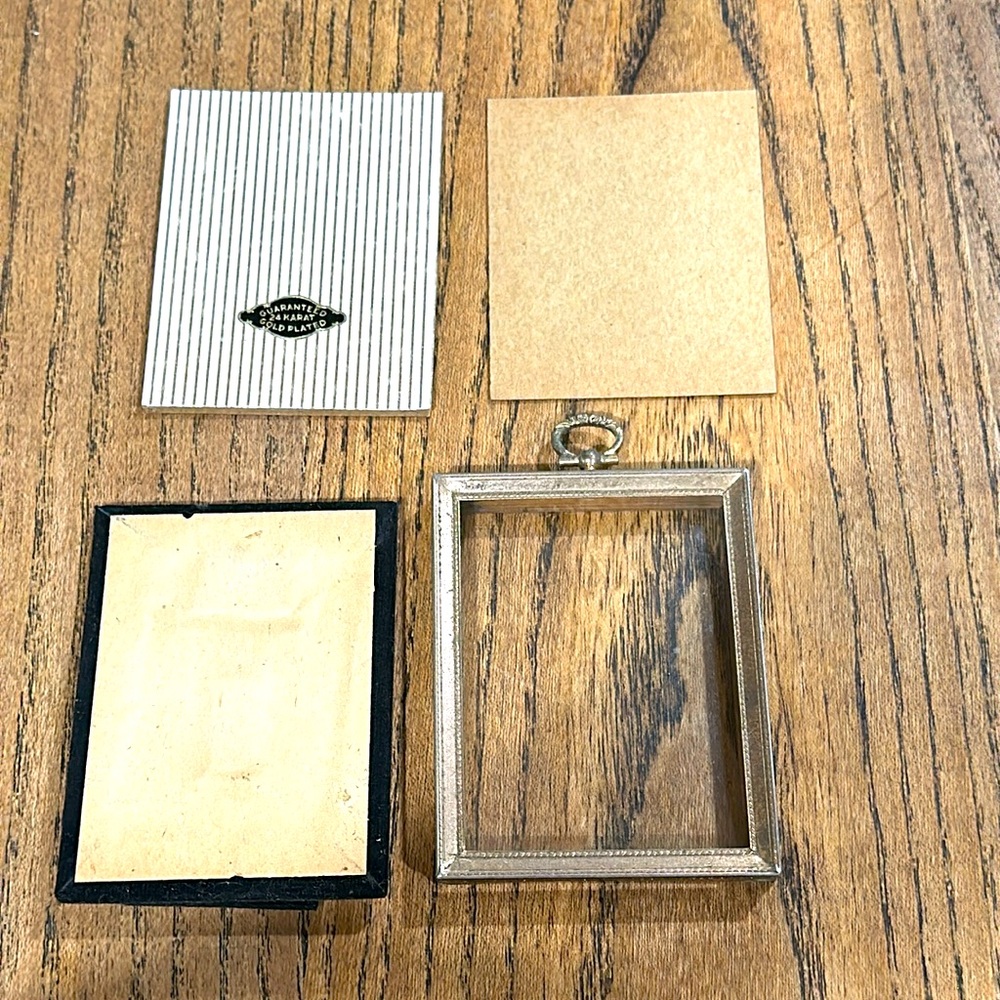 True vintage 24K gold plated frame